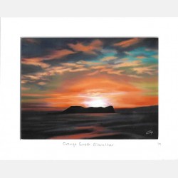 Orange Sunset Print (by Gerry Martinez)